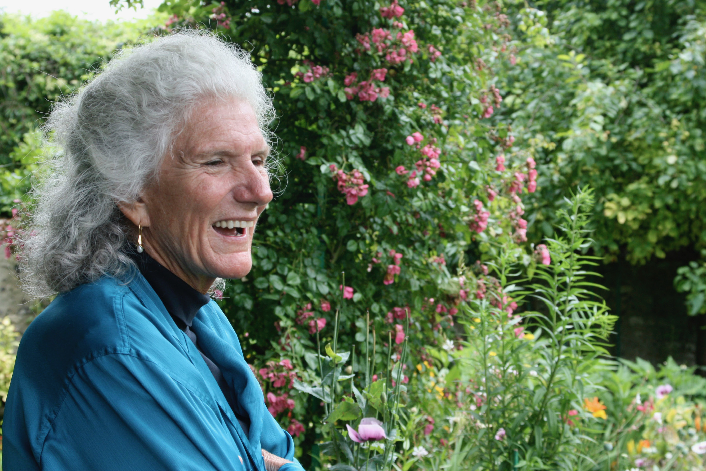 Toni in the garden